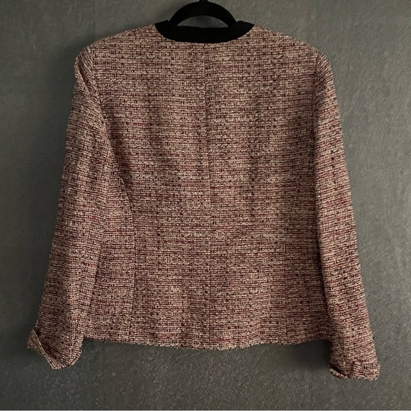 Jones Studio Separates, Black/Red Multi Color Long Sleeve Blazer/Jacket Sz 12 - Picture 3 of 9